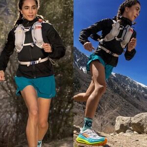 Hoka One One Jacket Skyflow Black Womens Size Small Lightweight Running Packable